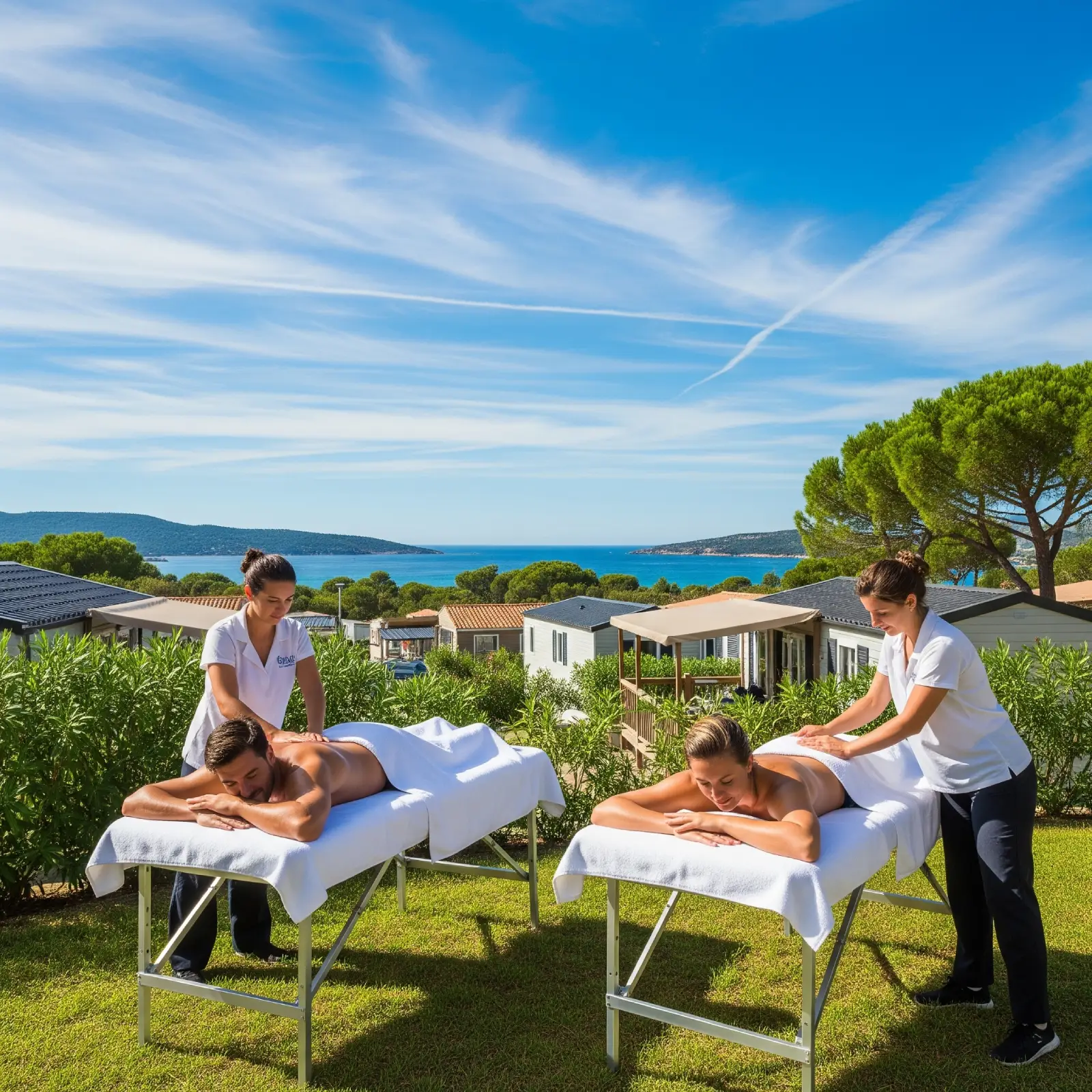 Massage sur les lieux de vacances dans le Var
